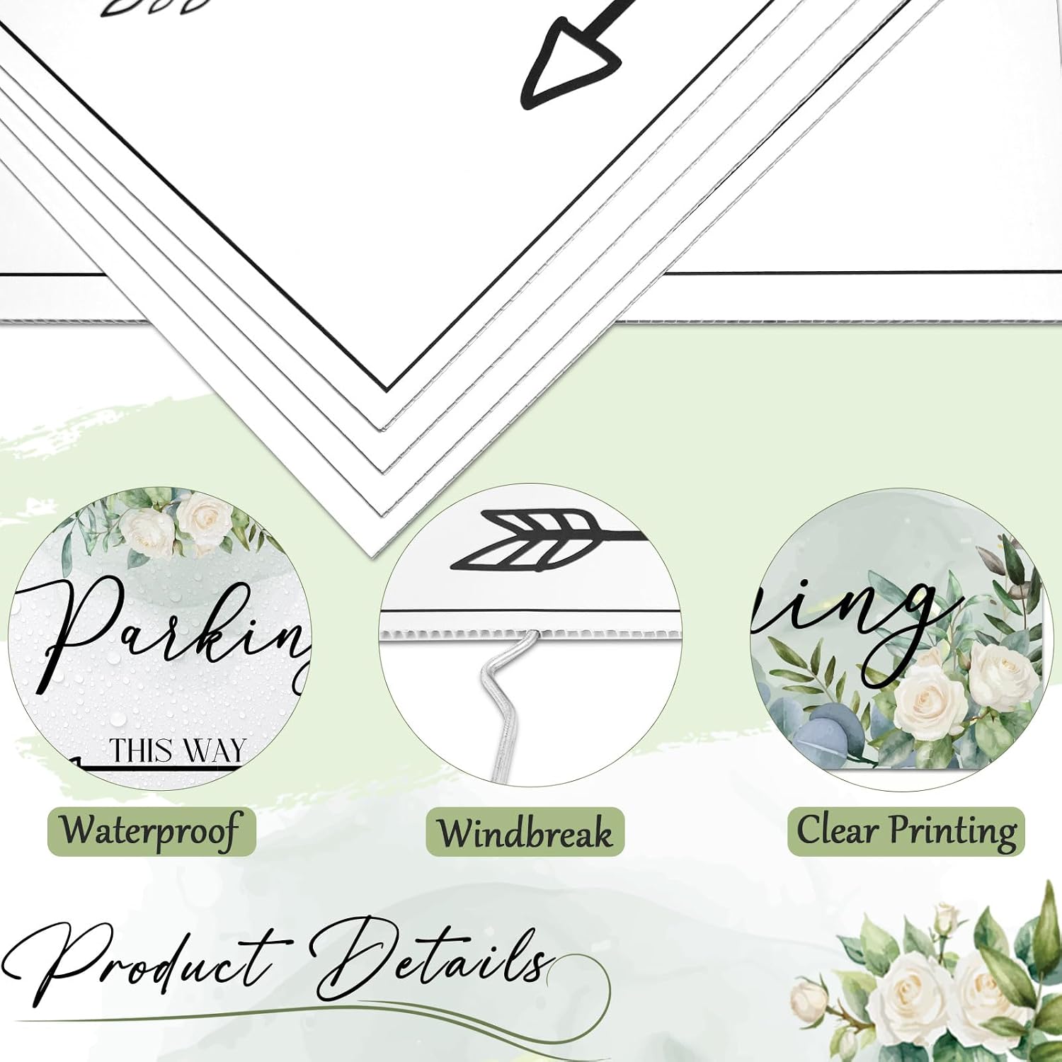 11 Pack Wedding Signs for Reception, Welcome to Our Wedding This Way Signs