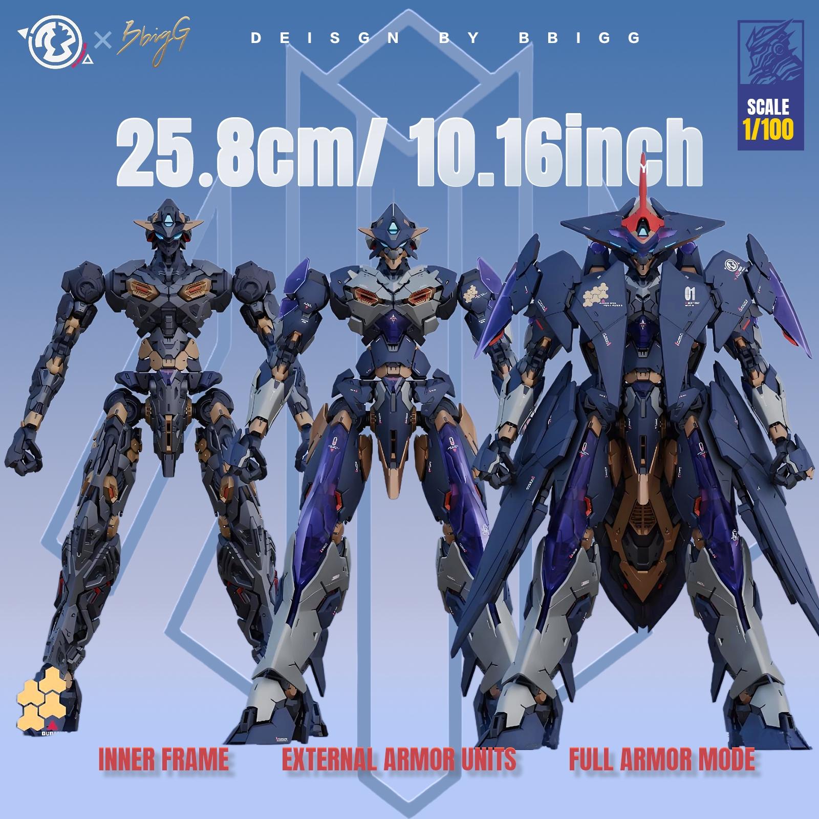 1/100 Scale Full Internal Structure Mechanical Model, 48 Jointed Motorized Warrior, Multi-Shape Armor, High-Speed Propulsion System, Mechanical Action Figure, Anime Action Figure