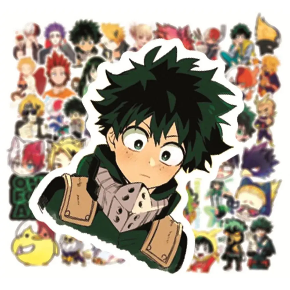 10/30/50pcs My Hero Academia Anime Graffiti Stickers Classic Japanese Manga Sticker Skateboard Suitcase Phone Cool Decals Decor Popular stickers 2026 Hot selling toys