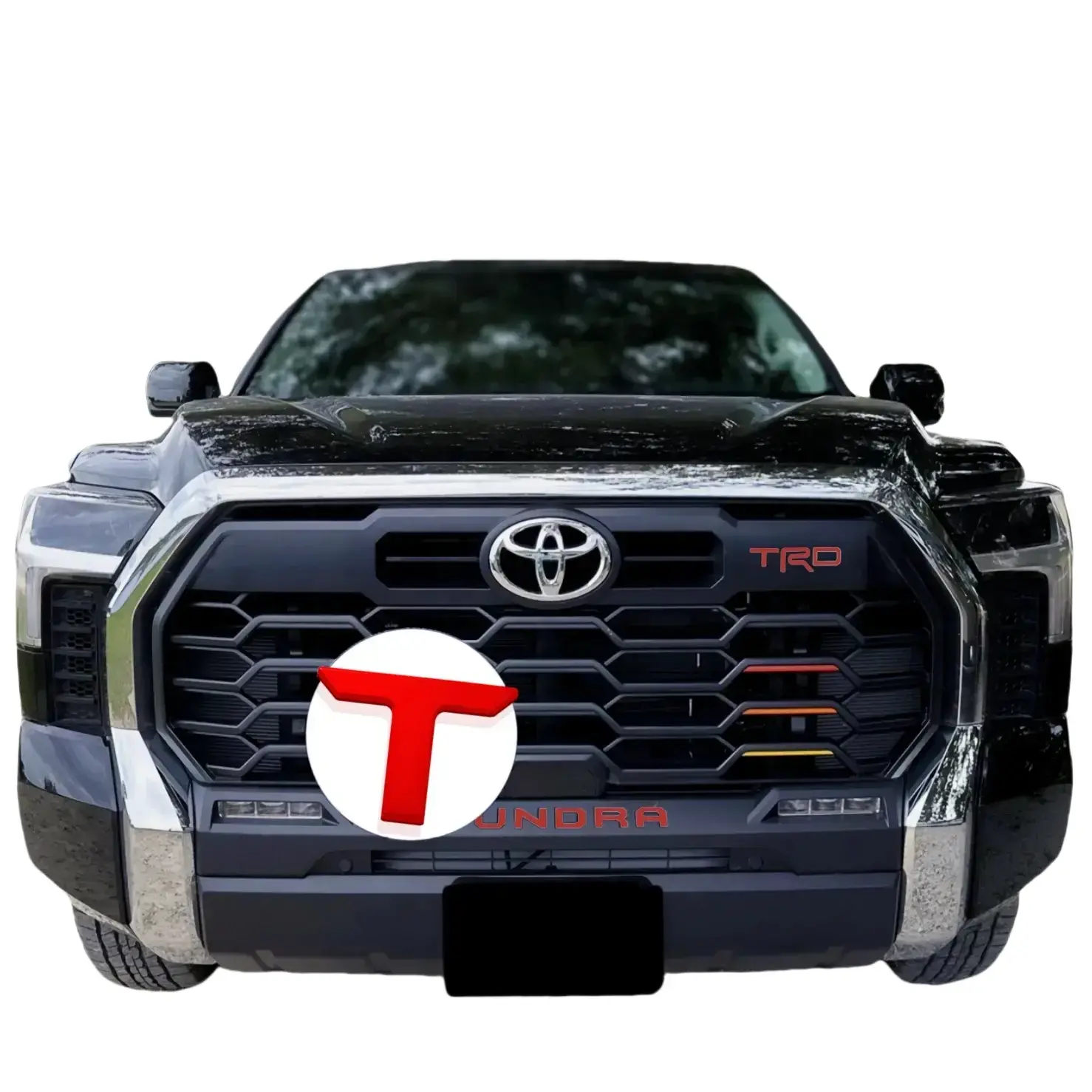Bold Attitude 3D Raised Front Grille Letters for Toyota Tundra 2022-2025 Premium ABS UV-Resistant Coating Gloss Black Personalized Truck Decal Decorative Sticker Vehicle Exterior Decoration Bumper Sticker Automotive Accessories Upgrade Custom truck decal