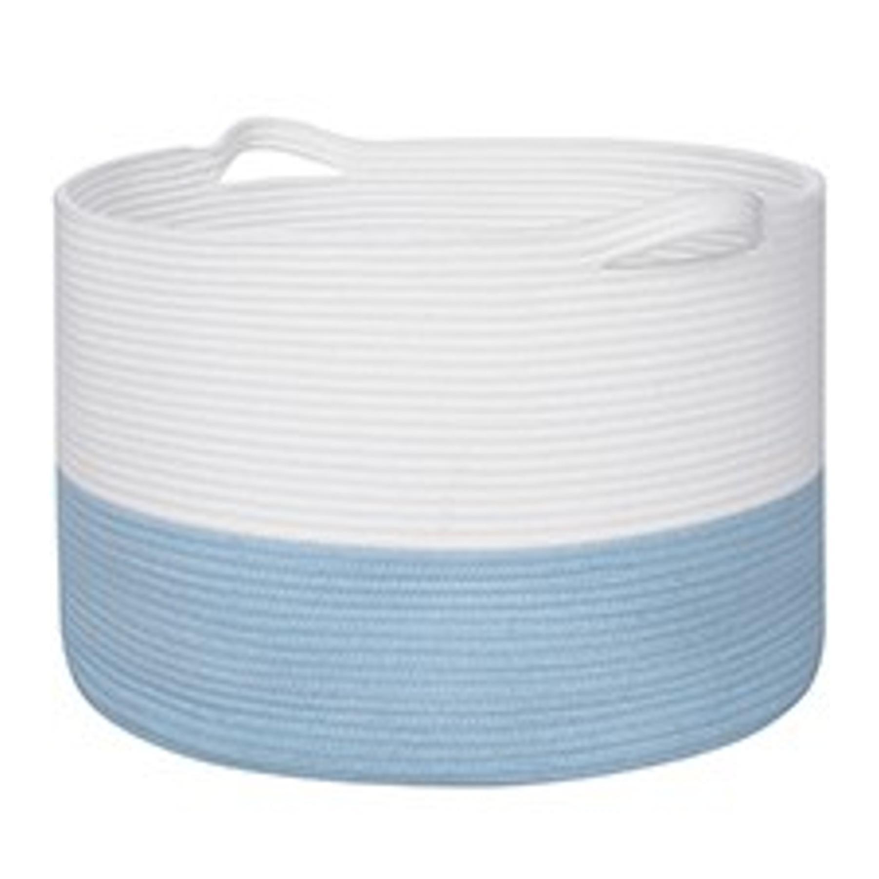 Extra Large Cotton Rope Basket 22" x 14" - Toy Basket for Kids -Blanket Basket for Living Room - Woven Baskets for Storage
