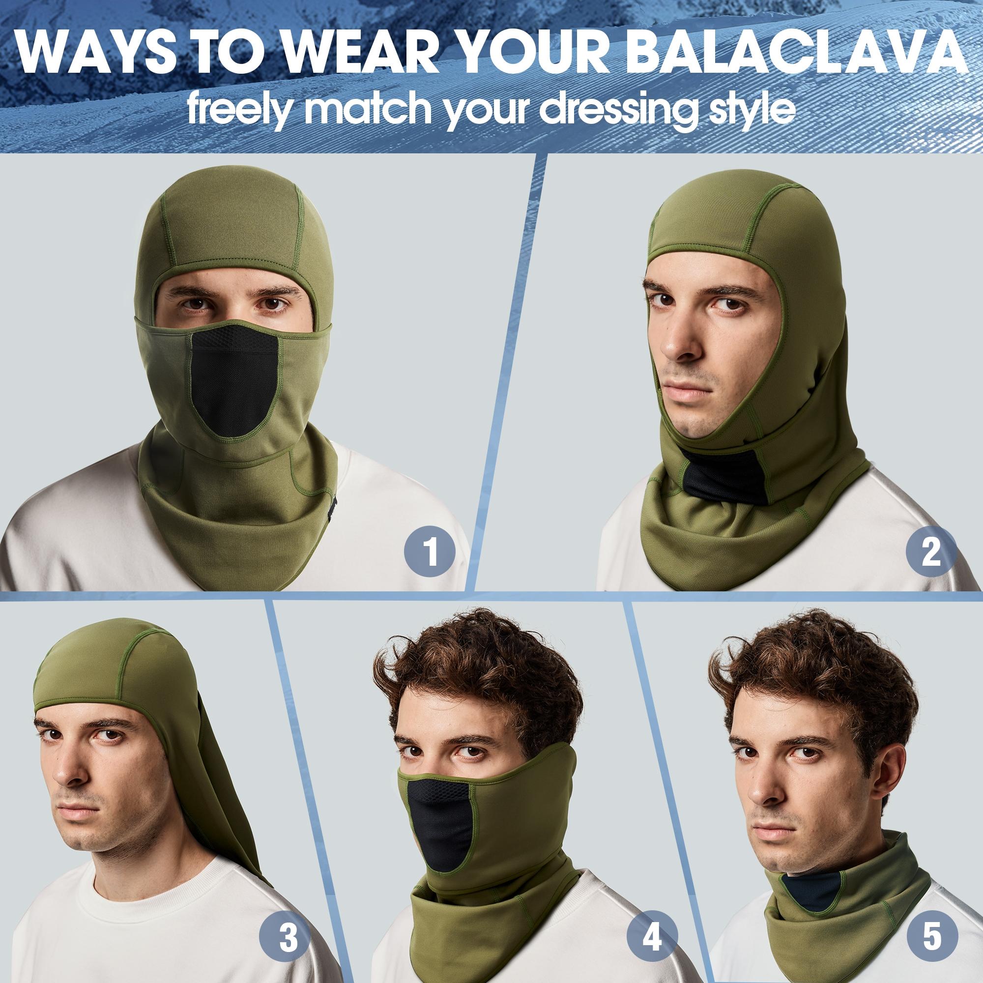 Balaclava Ski Mask Face Covering, Winter Outdoor Sports & Work Protective Gear, Warm & Durable Design for Cold Weather Activities