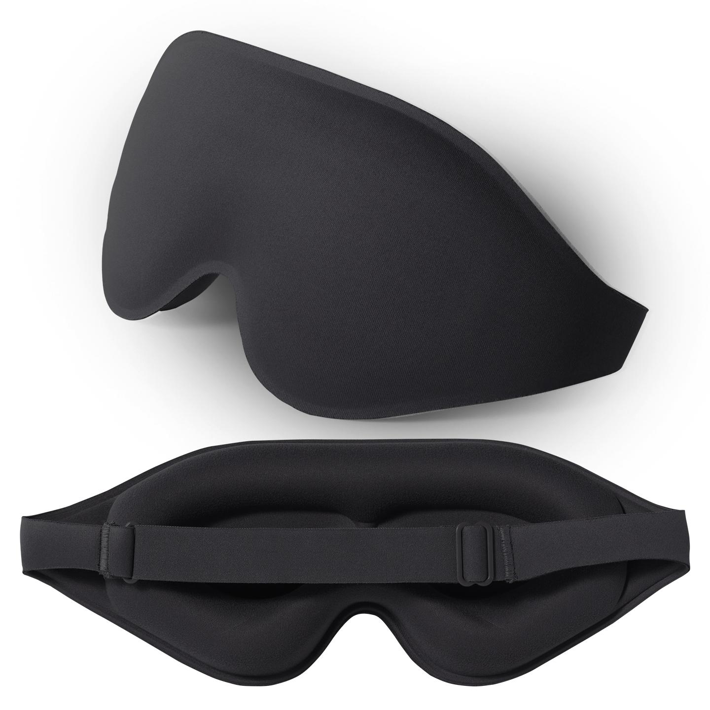 Upgraded Side Sleeper Sleep Mask, Full 3D Cup Design Zero Pressure, Breathable Fabric, Ideal for Travel, Naps, Shift Work, Unisex