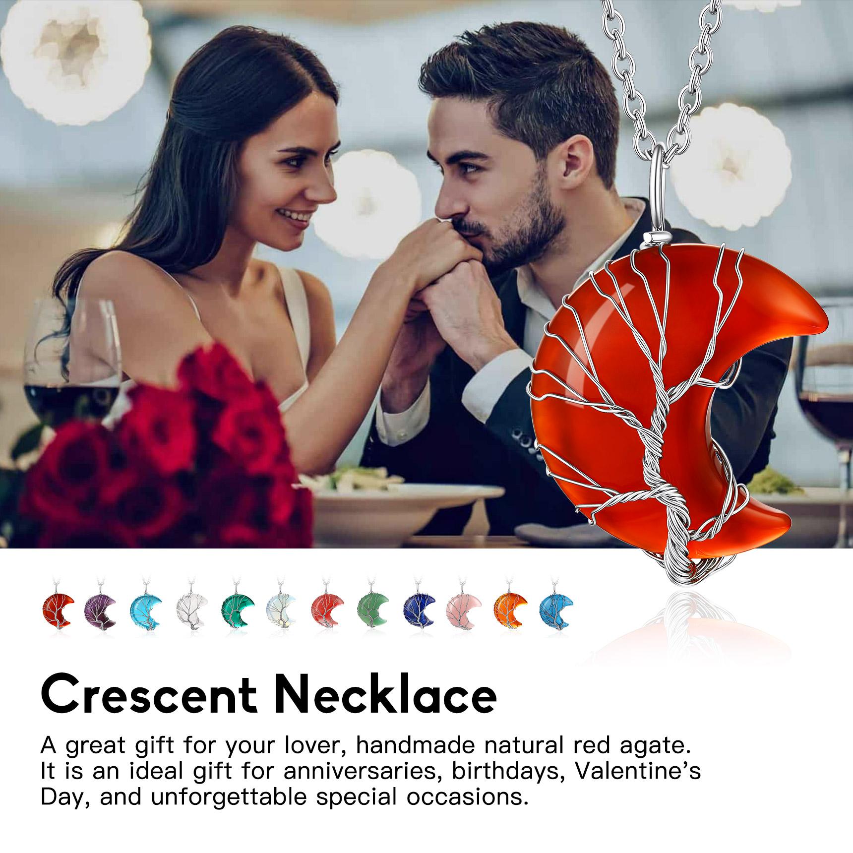 FaithHeart Tree of Life Birthstone Necklace For Unisex Stainless Steel FaithHeart Tree of Life Birthstone Necklace For Unisex Stainless Steel