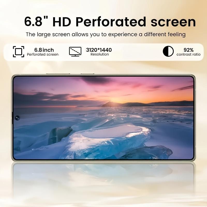 2025 New S25 Ultra Smartphone 5G Phone, Android 14, 6800mAh/12GB+512GB/6.8 Inch Monitor/108MP+48MP Camera/Dual SIM/Built-in Pen/GPS, Fast Charging, Fingerprint Unlock, Facial Recognition, Full Set Of Accessories, Ideal Gift