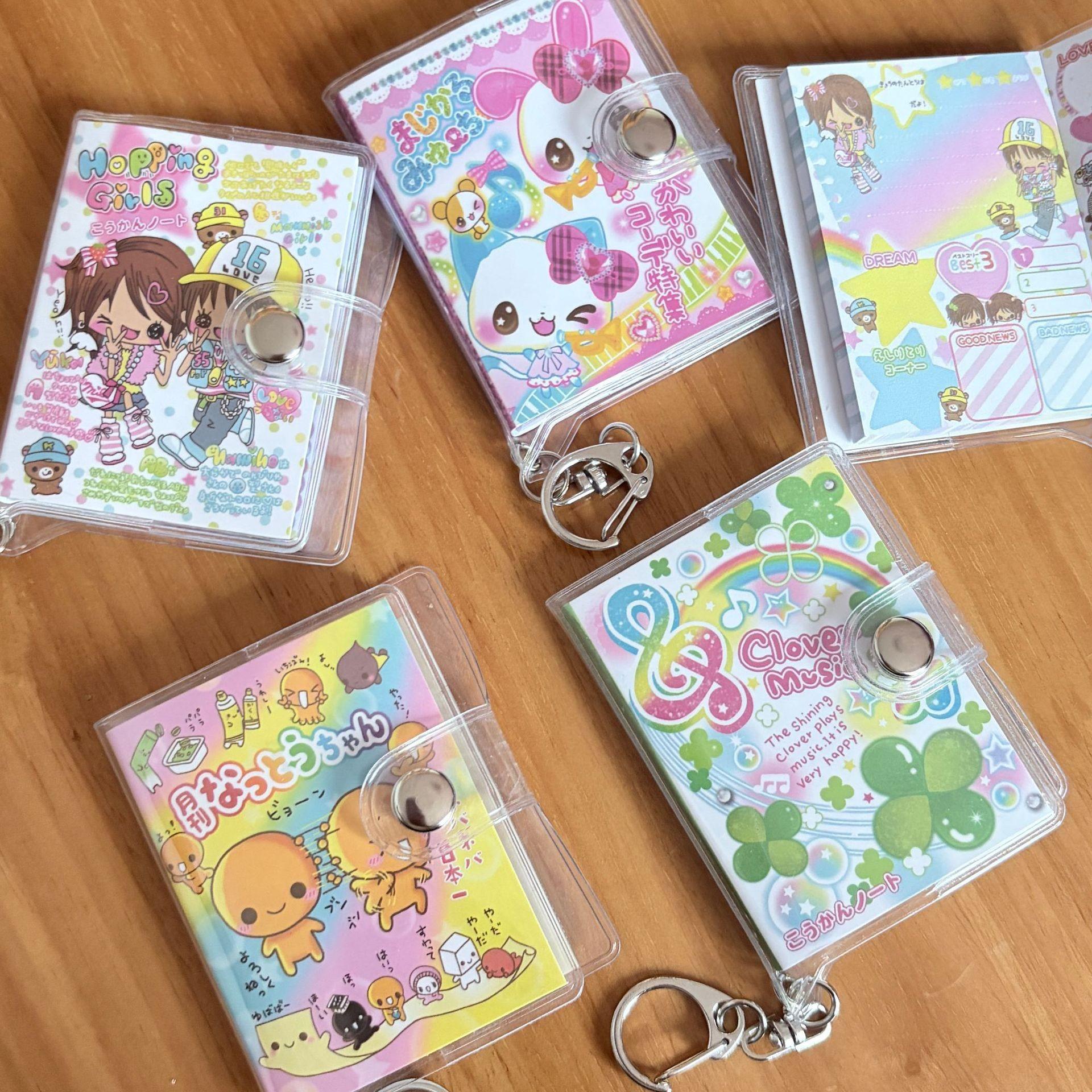 Mini Diary Notebook for Girls, Four-Leaf Clover Rabbit Design, Keychain Pocket Journal, Perfect Back-To-School Gift, Style