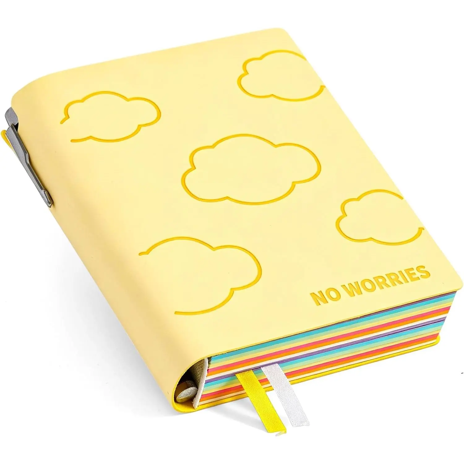A6 Unlined Blank Journal Notebook 400 Pages With Pen Holder 100gsm Thick Color Pages Soft Leather Sketchbook For Drawing Writing Sketch 3.9 inx 5.5in