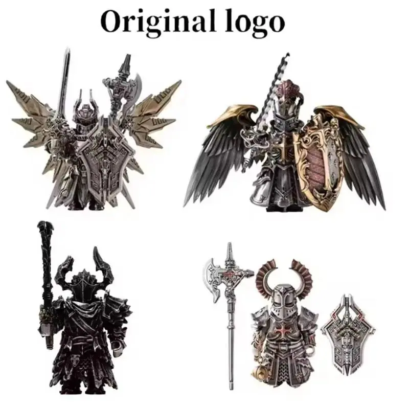 2026 New hot item  Black Knight Paladin Adjudicator Crusaders Magnetic Detachable Metal Figurine Desktop Decoration Copper Handle Figurine Cultural