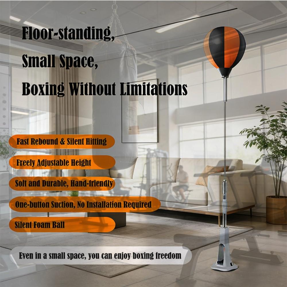 Professional Cobra Reflex Bag with Stand - Height Adjustable Heavy Duty Boxing Ball for Home Gym