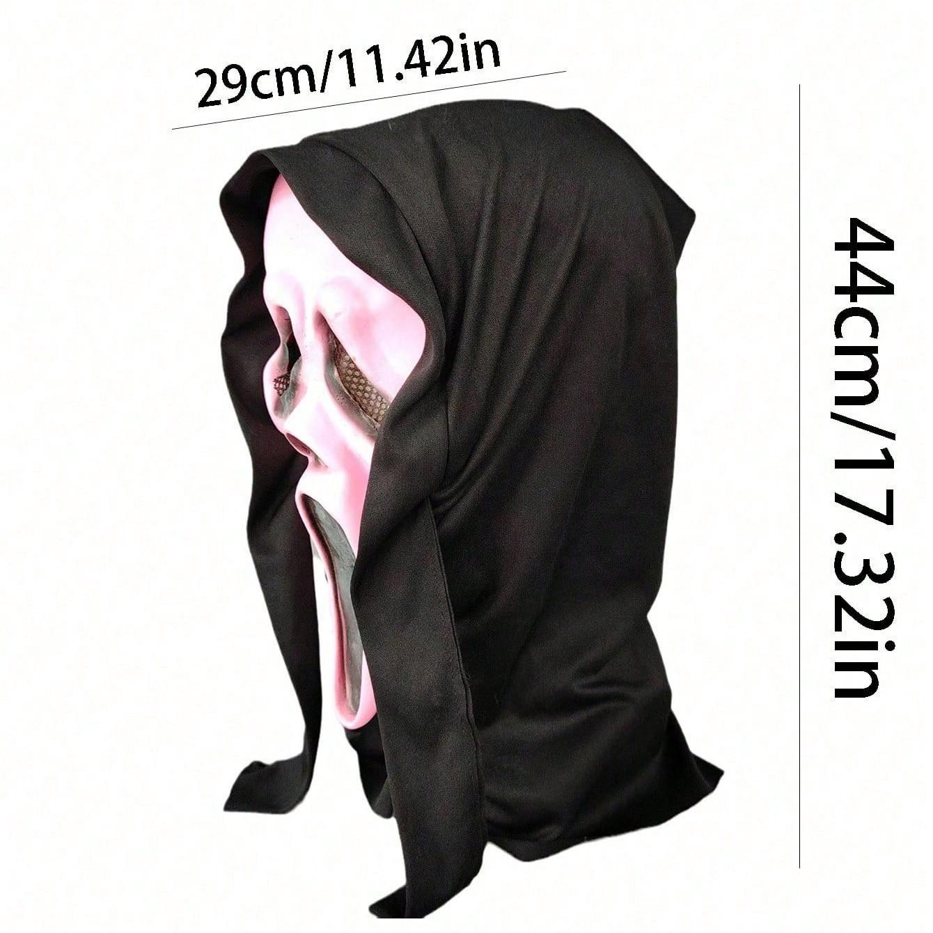 Scary Funny Screaming Face Mask, Adult Prom Props, Latex Npc Play Props, Holiday Dress-Up Props, Halloween Costume Accessory