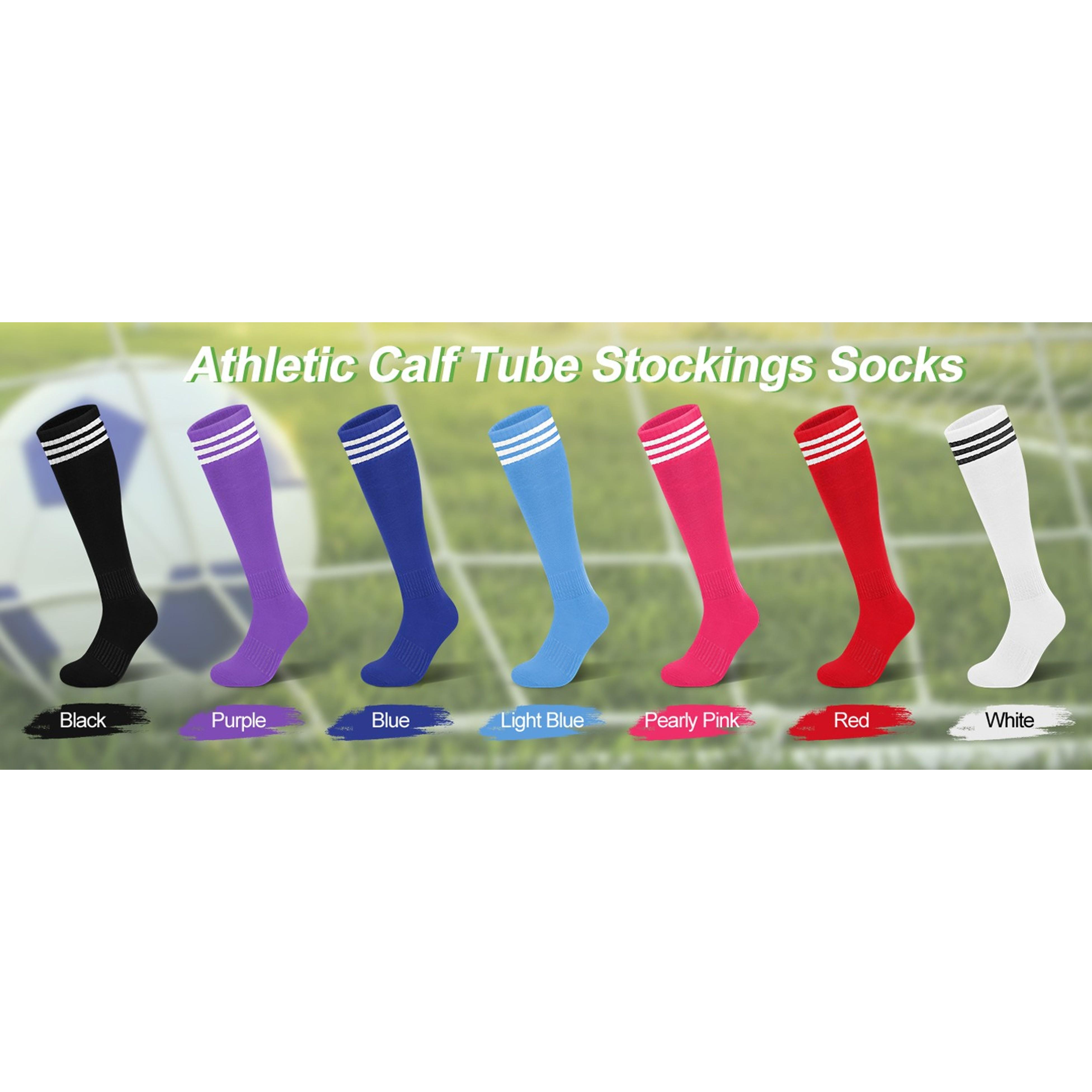 Kids Soccer Socks for Girls and Boys - Long Cotton Soft Athletic Knee High Calf Tube Socks for Baseball Softball Football School Sports OutdoorGift