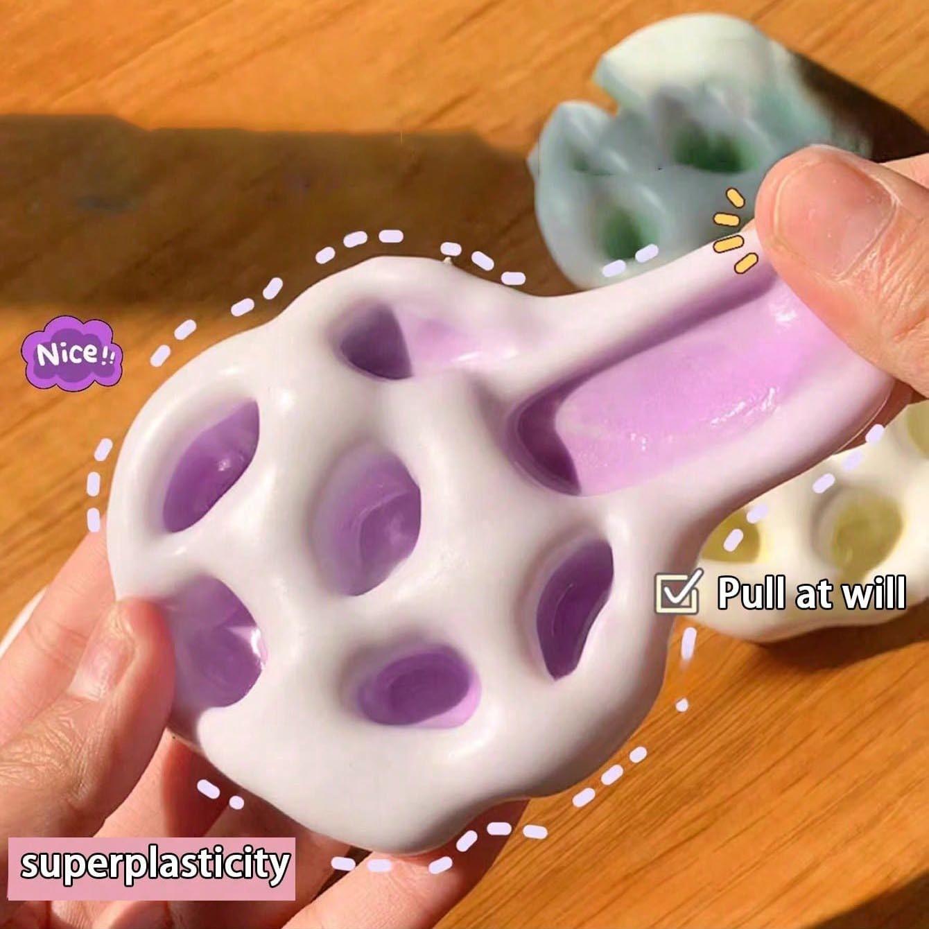 3pcs Handmade Mochi Stress Relief Toy, Soft Squishy Glutinous Texture with Thin Ice-Skin Feel, Squeeze to Relieve Stress, Ideal Gift for Office, Parties and April Fool's Day, Kawaii Squishies (No Air Pump)