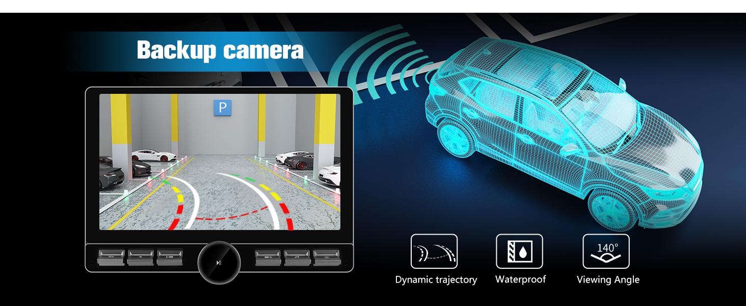 Car Stereo for Chevy Silverado 2007-2013 10.6 inch touch screen has Android Auto Wireless Carplay, Bluetooth WIFI supports GPS Navigation