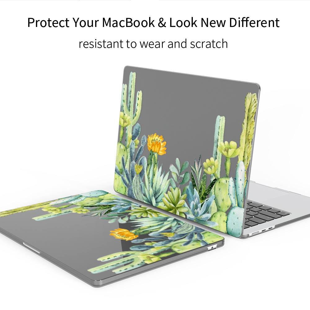 CASEBOOK Cactus Pattern Laptop Case, Laptop Protective Cover, Laptop Protector for MacBook Air Pro