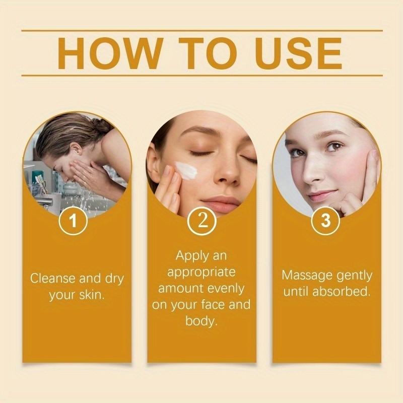 Instant Firming Lifting Face Cream, Smooths Fine Lines, Crow's Feet, Smile Lines, 3 Tightening Effects in 2 Minutes, Rich in Collagen