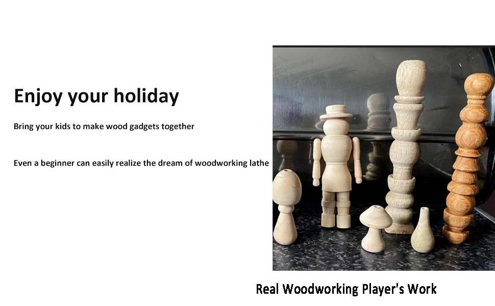 Wood Lathe Mini Lathe Machine Multi-Purpose Type Lathe Milling Cutting Grinding Polishing Table Top Lathe Tool Kit