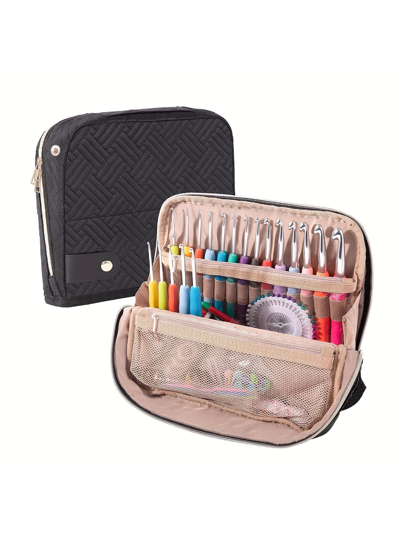 Unique Design Crochet Hook Storage Box, Vertical Stand Organizer for Knitting Supplies, Casual Style Bag Accessory for All Seasons, Multifunctional Storage Bag