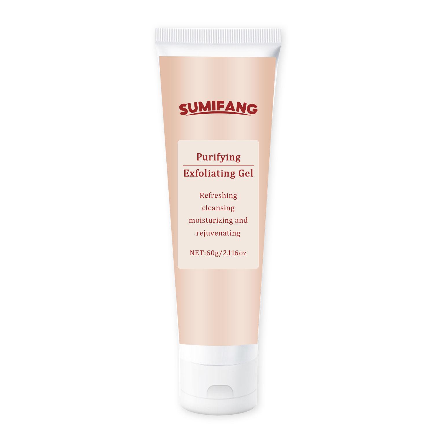 SUMIFANG Exfoliating Body Gel 60g | Purifies pores + Deep cleanses + moisturizes, all in one bottle | Say goodbye to roughness and dullness, massage directly onto dry hands and face.