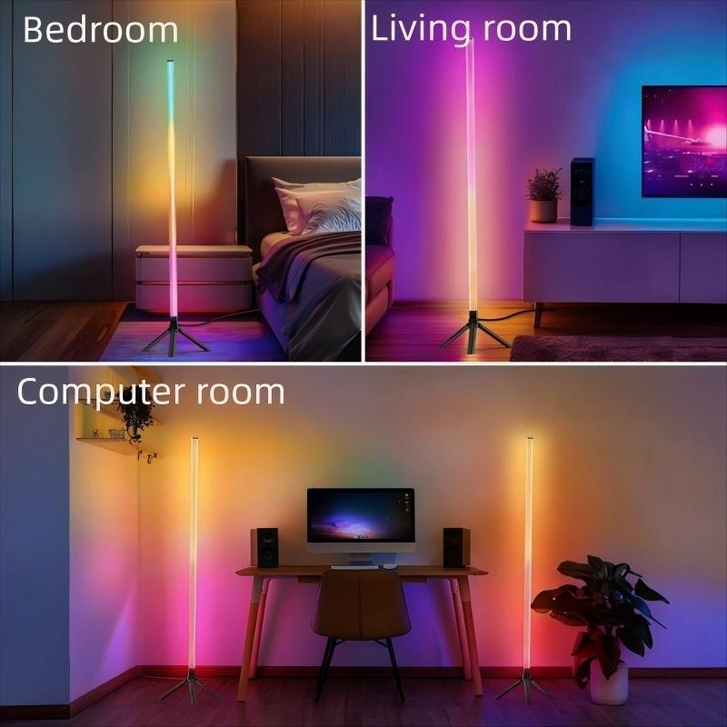Smart RGB Gaming Ambient Light, Remote Control & USB Interface, APP Controlled, Tabletop Rhythm LED Lamp, Living Room Music Colorful Floor Lamp