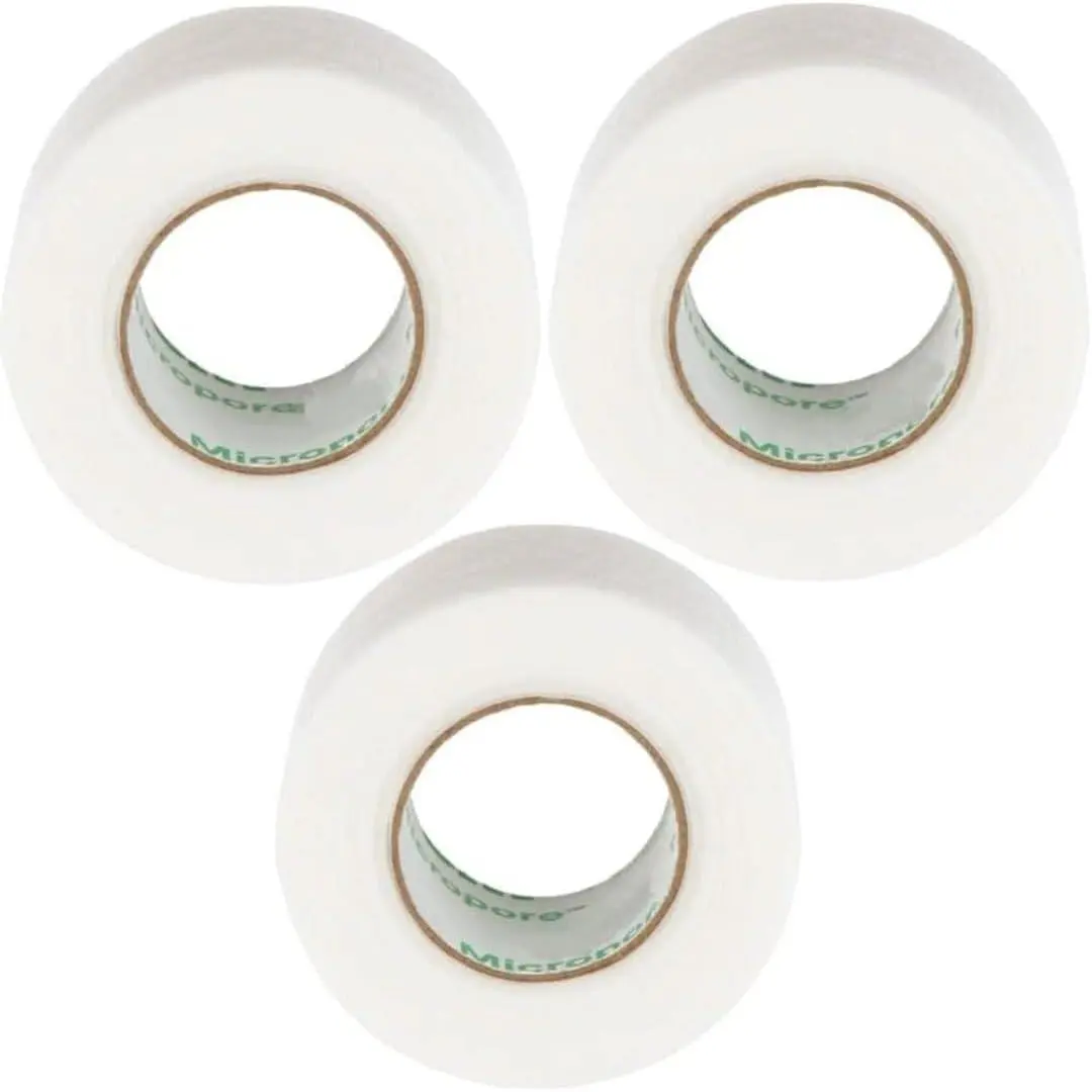 BB Micropore Tape 1530-1 (3 Rolls) 1 inc x 10 Yards, White