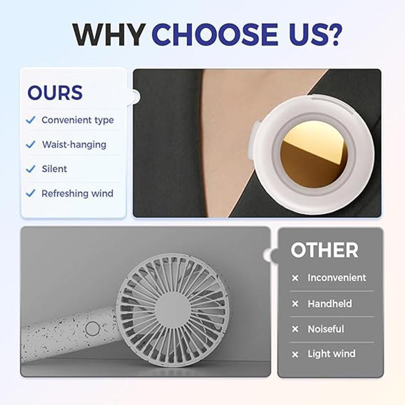 WestDeer Portable Silent Mini Bladeless Electric Fan,Adjustable 3-speed Suspended Waist Fans,Phone Cooling Fan,Personal Fan,Rotating BodyFan Suitable for Outdoor Travel,fathersdaygift,rechargeable personal fan,handheld turbo fan,Perfect Gift WestDeer Portable Silent Mini Bladeless Electric Fan,Adjustable 3-speed Suspended Waist Fans,Phone Cooling Fan,Personal Fan,Rotating BodyFan Suitable for Outdoor Travel,fathersdaygift,rechargeable personal fan,handheld turbo fan,Perfect Gift