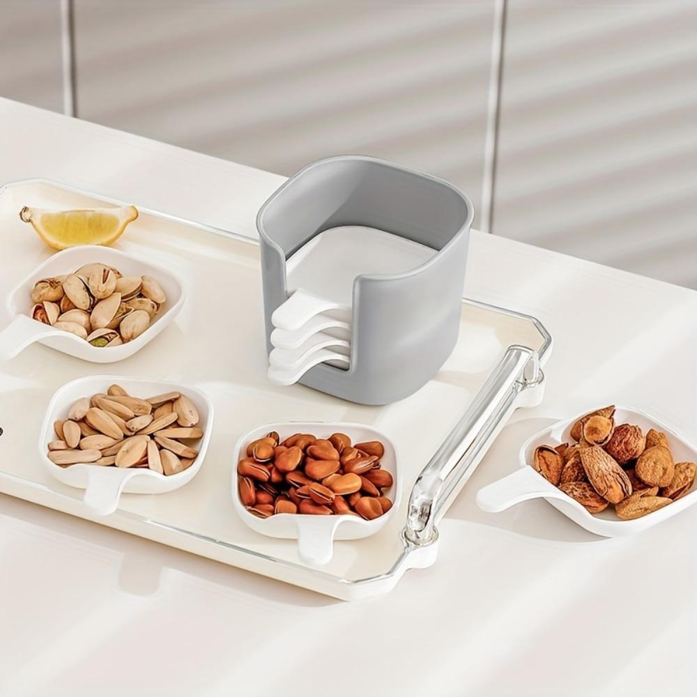 7pcs/set, Sauce Dish, Food Sauce Dish, Dipping Dish Set, Steak Sauce Plate, Seasoning Dish, Cheese Sauce Bowl, Fruit Dish, Snack Dish, Creative Tomato, Tableware