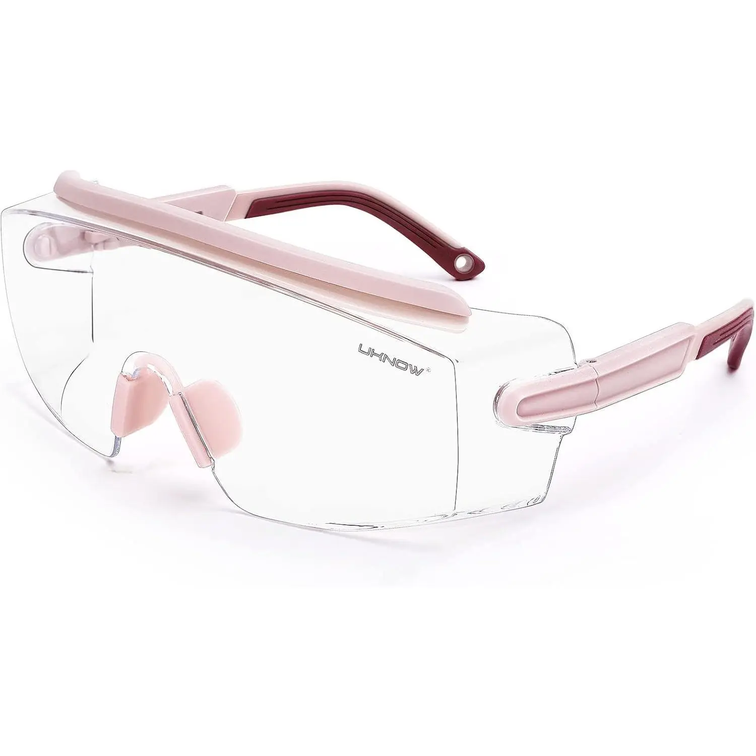 Safety Goggles Over Glasses, Anti Fog Safety Glasses with Clear Wraparound Lens, ANSI Z87.1 Protective Eyewear