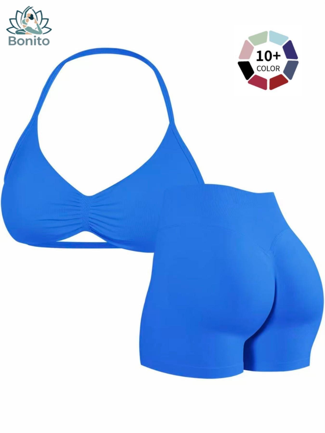 New Women's Sporty Yoga Set, High-Waisted Tight-Fitting Shorts and Tank Top, Summer Fitness Outfit for Running and Gym Workouts, All Season Activewear, Fitness Clothes, Fitness Apparel