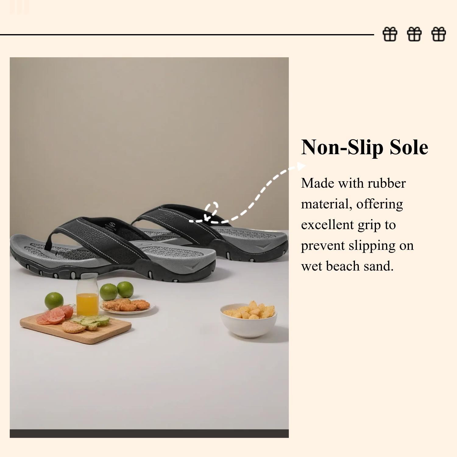 Men's Summer Trendy Sports Sandals, Thick Sole Non-Slip Casual Slippers, Outdoor Beach Cool Flip Flops, Hobibear Fashion Footwear, Casual Lifestyle Footwear