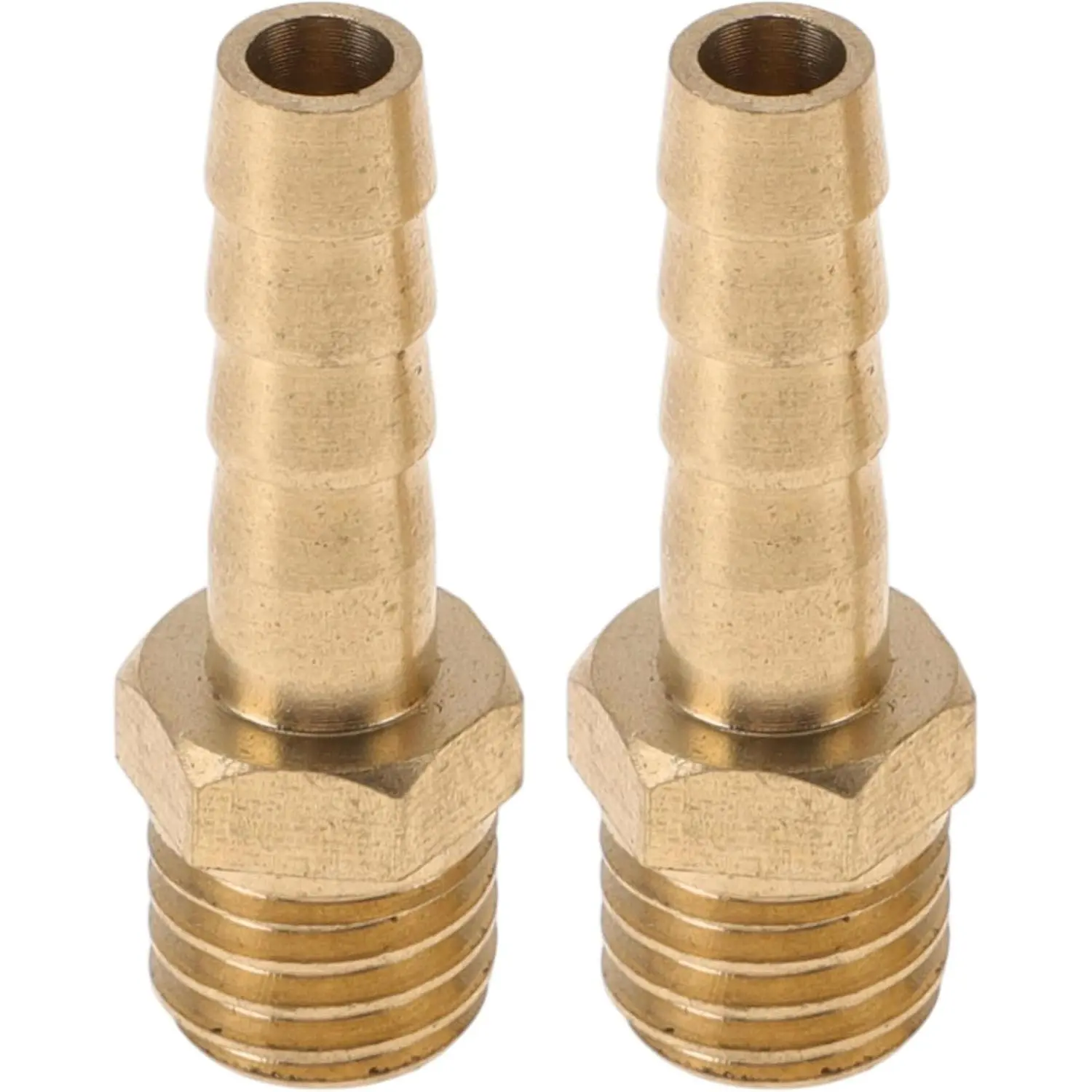 Brass Hose Barb Fittings 1/4" M10x1.5  Tone 2 count