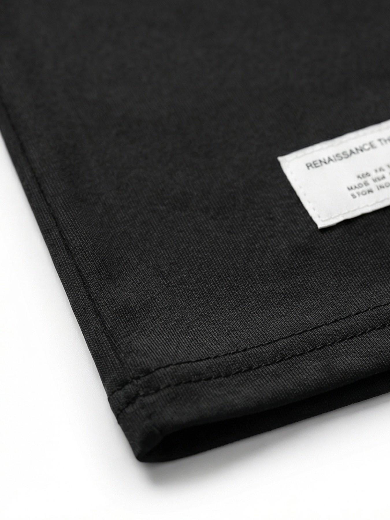 Colorblock Design Pajama Set, Breathable Comfort T-Shirts, Men & Women Casual Streetwear, Loose-Fit All-Season Sleepwear