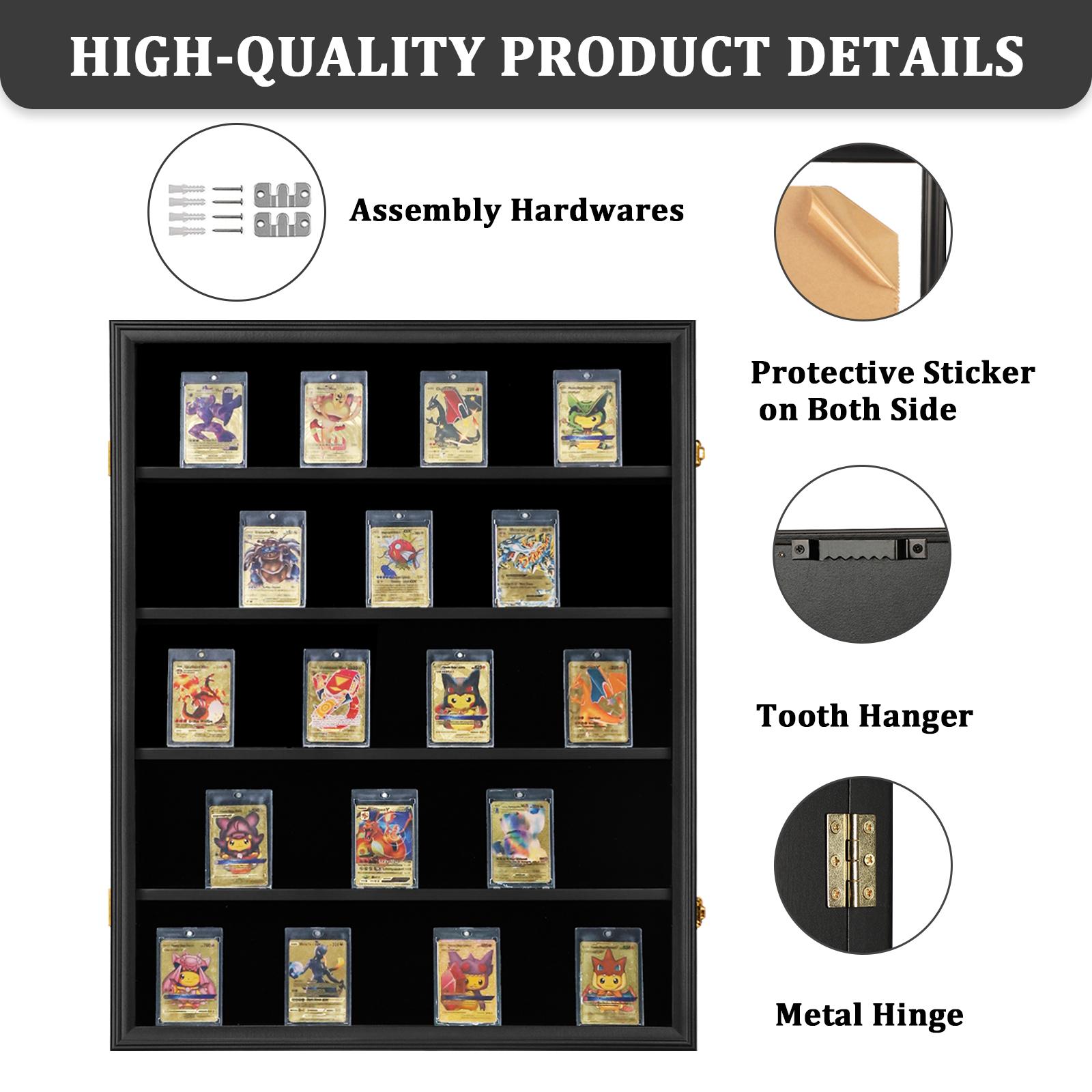 Multi Layer Deep Shadow Graded Display Box for Football Jersey and Pokemon Card with Museum Grade ETB Acrylic Frame