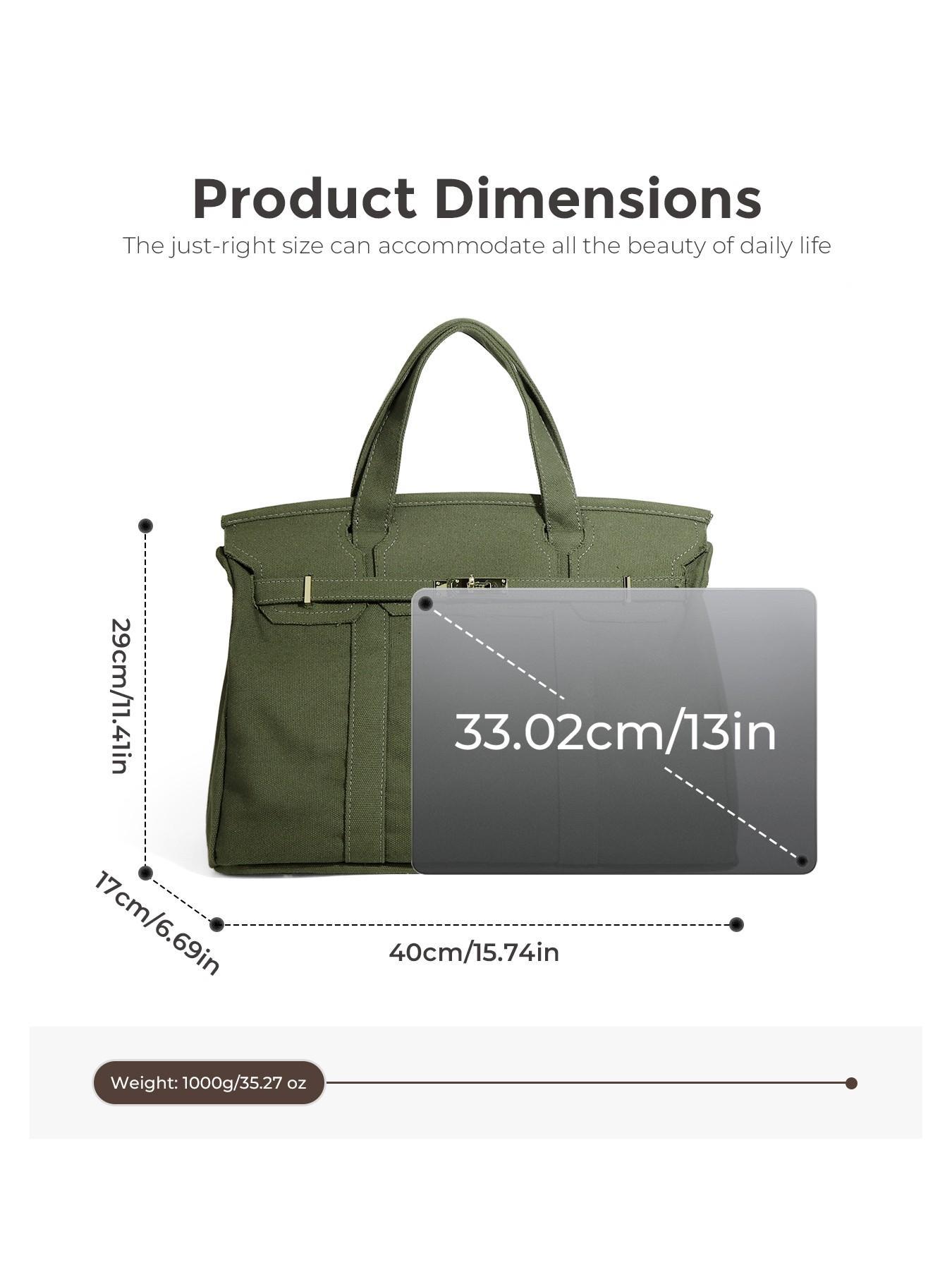 Canvas Tote Bag – Large Capacity Shoulder Handbag, Durable Commuter Bag, Casual Everyday Canvas Bag, Stylish Colorblock Design
