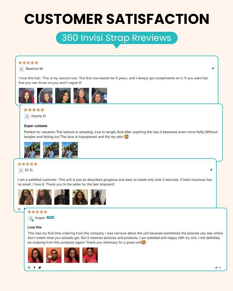 [Free Upgraded] Water Wave Invisi Strap Snug Fit Ashimary Hair 360 Transparent Lace Frontal Bleached Knots Pre Cut Lace Wig With Drawstring 100% Human Hair Wig SpringStatements