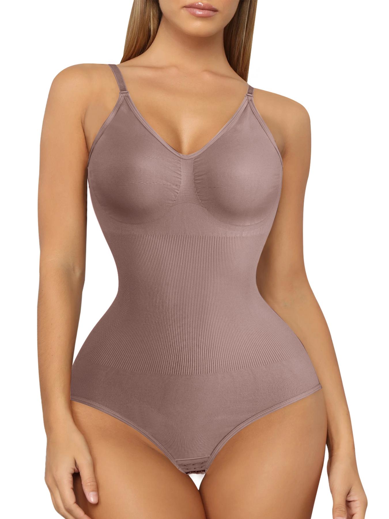Women's Shapewear Bodysuit, High Elasticity Nylon Fabric, Seamless Design, Adjustable Straps, Tight-Fitting, All Seasons Wear push up bra