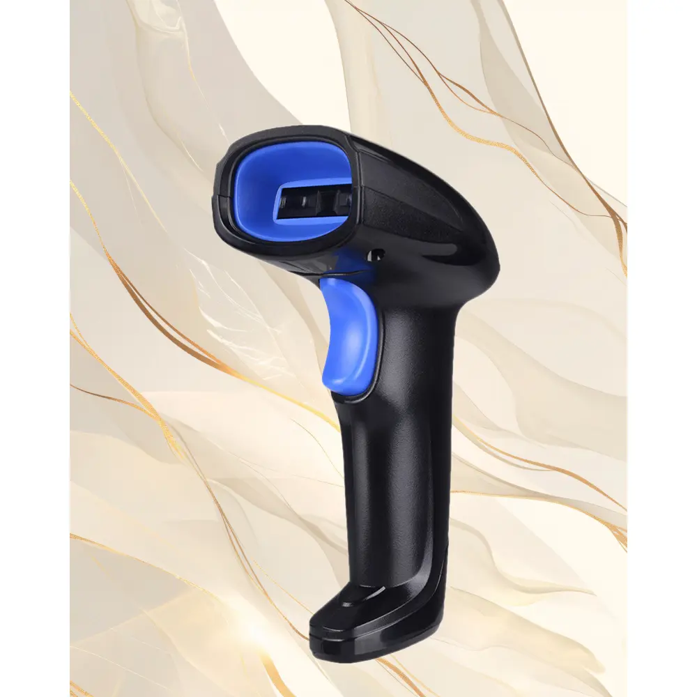 Wired and Wireless Barcode Scanner 1D 2D Code Reader for Supermarket Express Logistics Warehouse