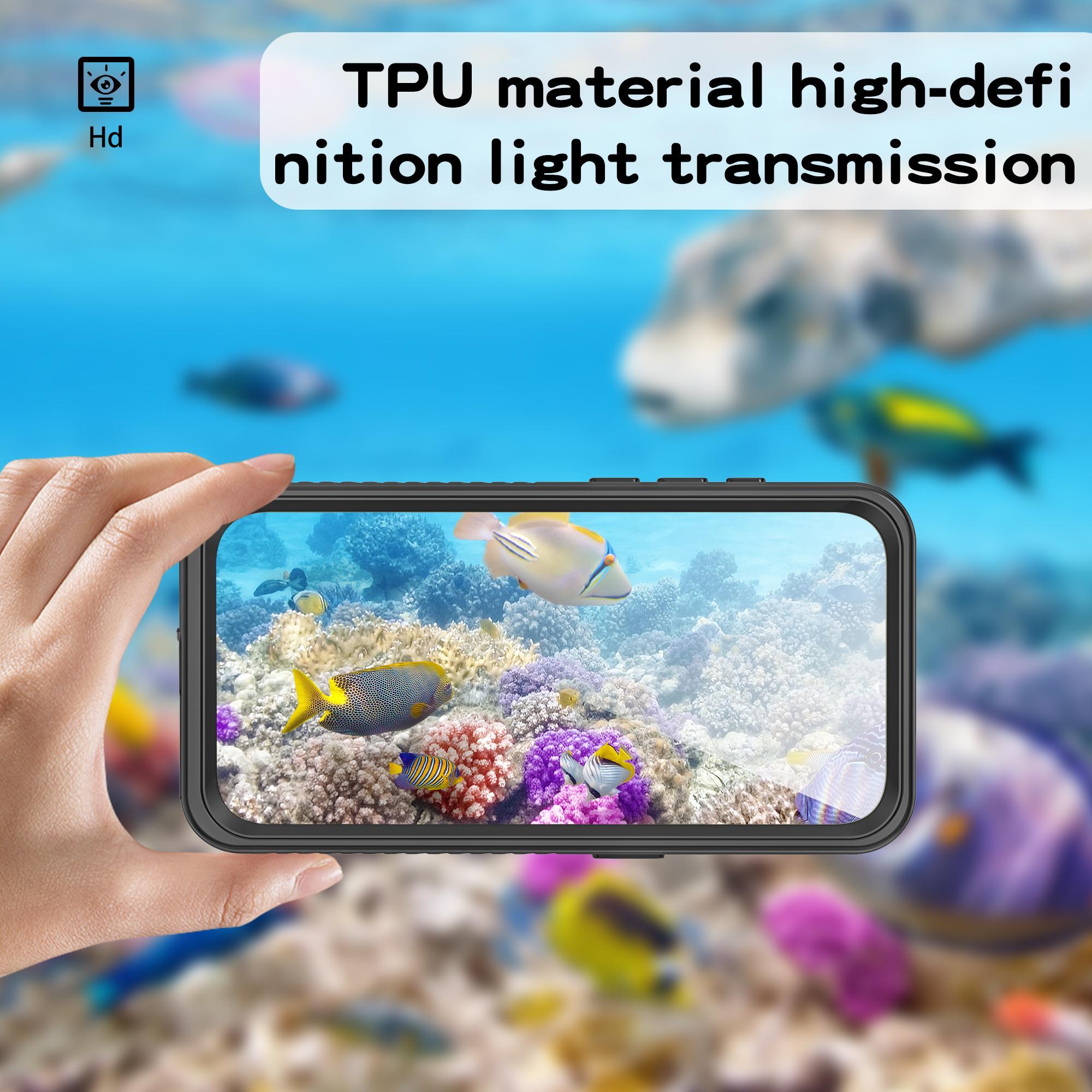 1PCS IP68 Waterproof Case For iPhone 17 16 15 14 13 12 11 Pro Max Plus Full Body Protective Cover Swim Underwater Diving Shell