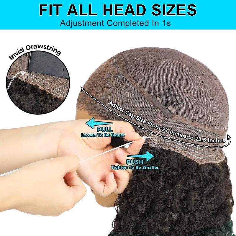 Moreface Beauty Kinky Straight Lace Front Wigs Human Hair Pre Plucked With Baby Hair 180% Density Yaki Straight 360 HD Lace Full Lace Wig