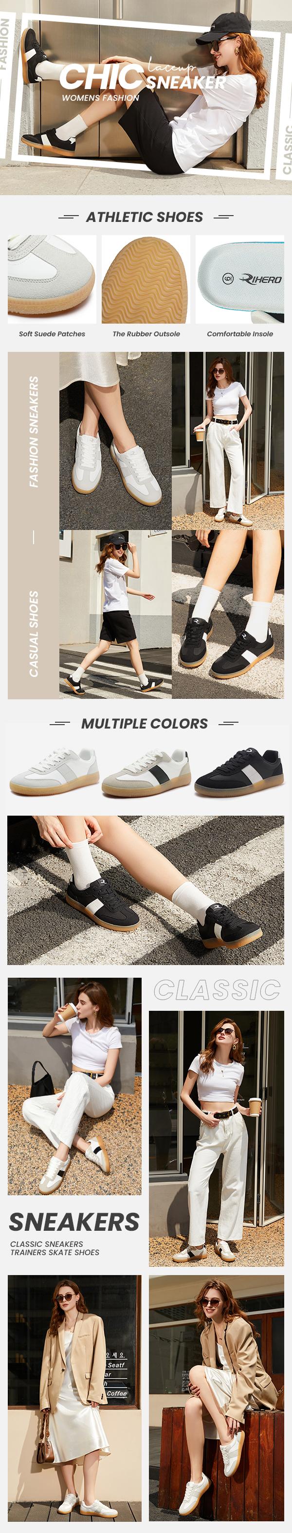 Women's Fashion Sneakers Comfortable Walking Shoes Casual Lace-Up Non Slip Sneakers   Girl Running Runner Training Athletic Multicolor Footwear Trainer Closed