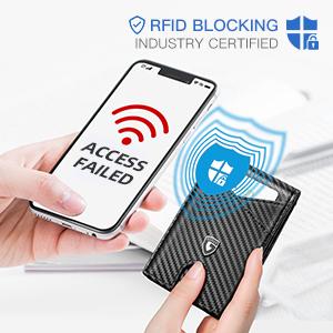 GSOIAX Men's Ultra-Thin Leather RFID Bifold Wallet with Money Clip