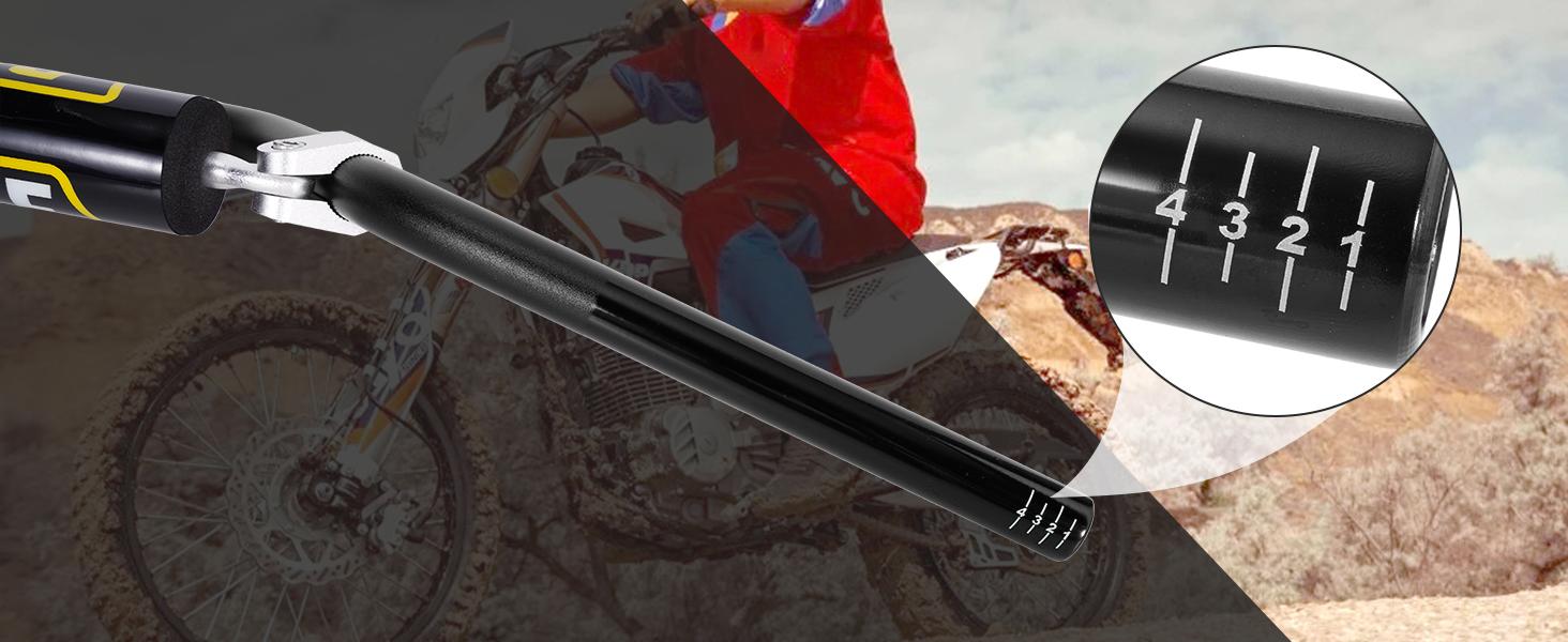 Universal 7/8 Inch 22mm Dirt Bike Handlebars, Upgraded Pit Bike Handlebar with Foam Pad for Motocross CRF YZF KXF KLX RMZ DRZ Pit Dirt Bike ATV Quad - Black