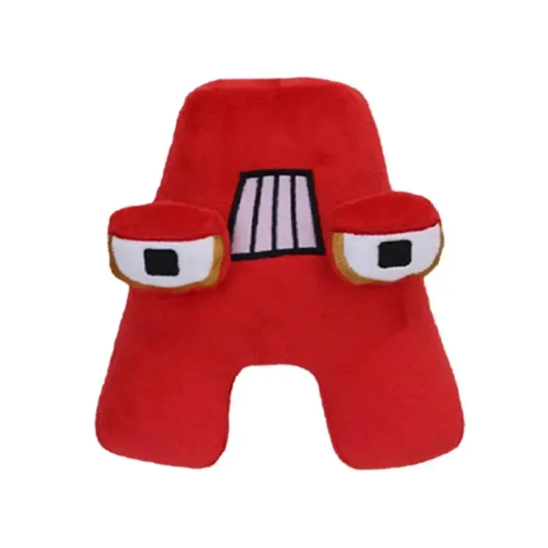 English Plus Letters Stuffed Toys Kids Enlightenment Montessori Plush Toy Doll Gifts Alphabet Lore Plush Toys Anime Doll Kawaii