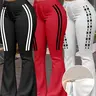 Women's Casual Fashion Long Pants, Unique Print, Drawstring Waist, Milk Silk Yoga Pants, All-Season Wide Leg Jogger Pants, Activewear