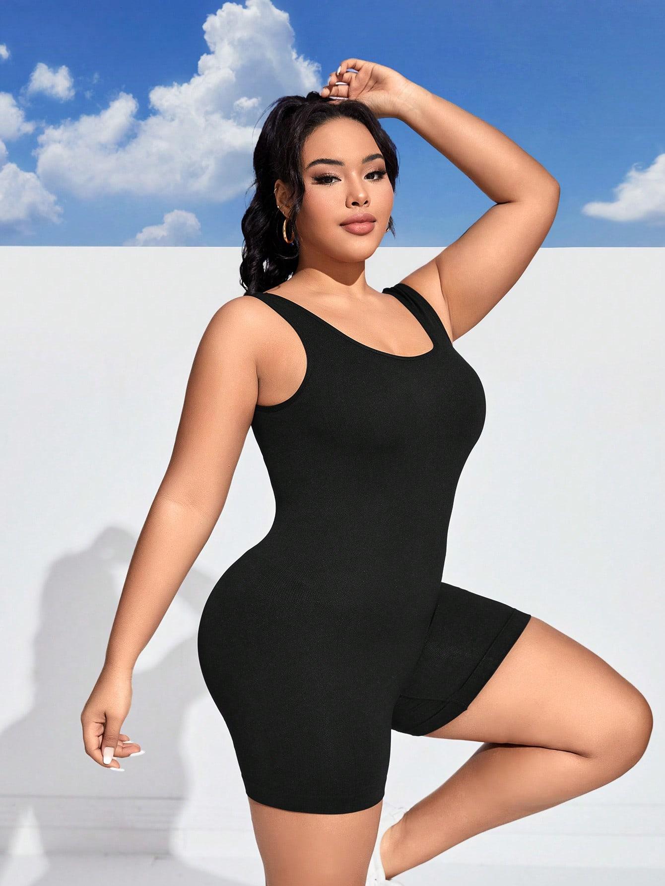 SUOVADUN LTY003 Athletic Romper for Women Workout Tank Top Bodysuit One Piece Buttery Soft Jumpsuit Scrunch Shorts Yoga Gym Outfit Stylish Activewear