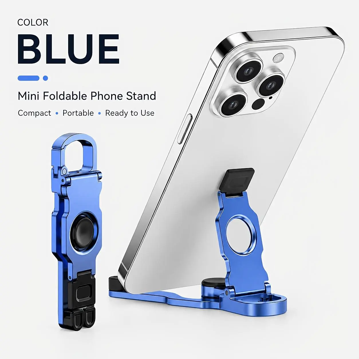 All-metal Phone Stand, Fingertip Fidget Spinner, Finger Spinner Stand, Universal Stand for Phones and Tablets, 360-degree Rotation, Suitable for Desktop Use