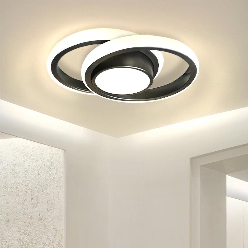 Modern LED Ceiling Light, Adjustable Dimmable Half-Inset Lighting, Home Decor Lamp for Kitchen Bedroom Living Room, Perfect Gift, Adjustable Dimming, Modern Mood Lighting