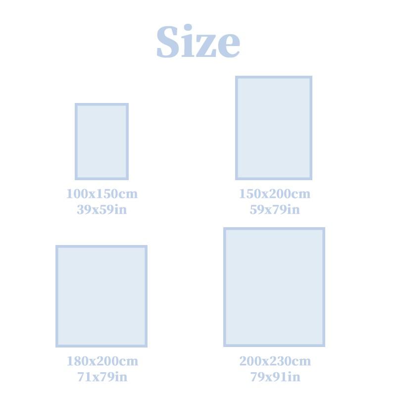 Double-Sided Cooling Summer Blanket, Soft Lightweight Quilted Design, Breathable Fabric for Hot Weather, Multi-Color Options, All-Season Use