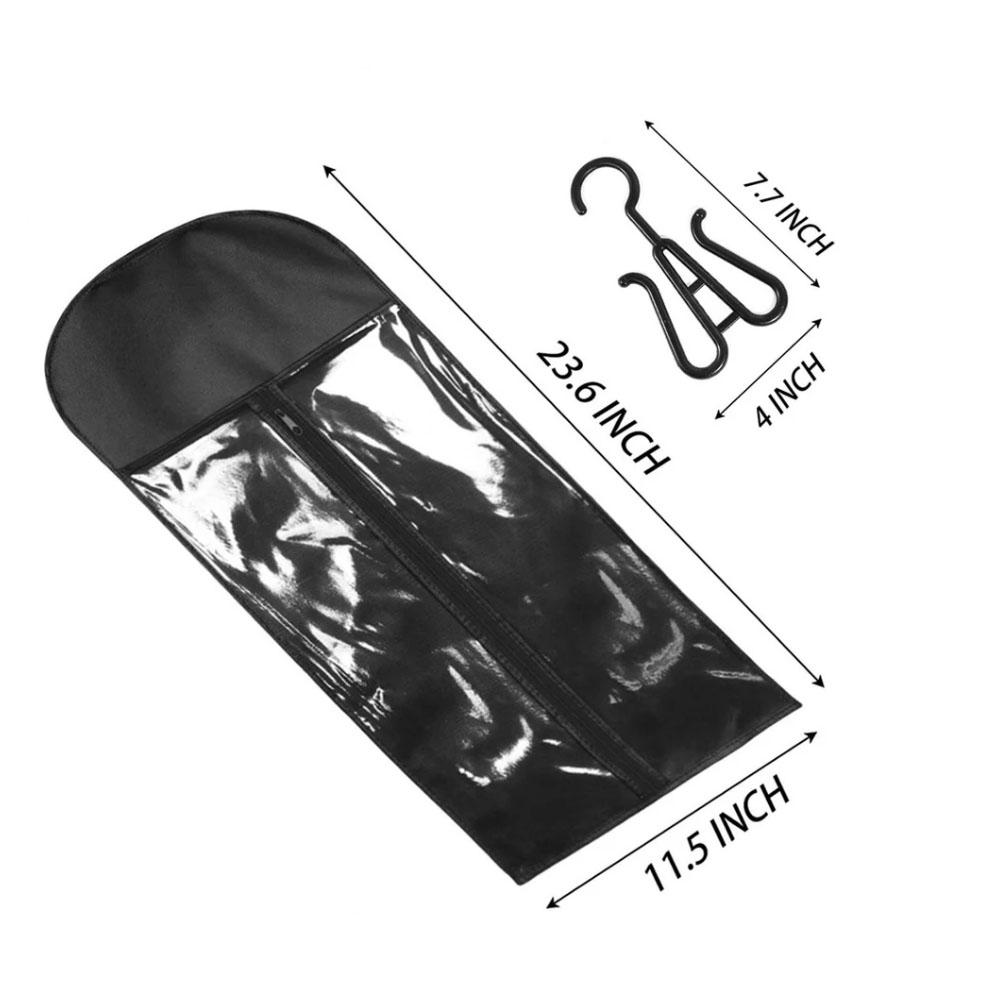 1 Set Wig Storage Bag Set with Hanger, Plastic Hanger Included, Ideal for Multiple Wigs, Organize and Store Your Wigs Efficiently