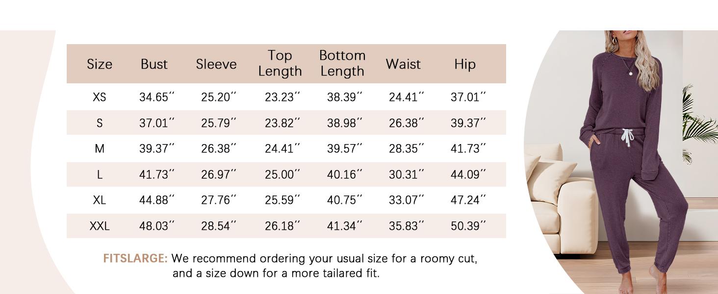 FISOEW Women's Solid Sweatsuit Set 2 Piece Long Sleeve Pullover and Drawstring Sweatpants Sport Outfits Sets viral  knit  set two piece set women two piece outfits matching sets women #TikTokShopBlackFriday #TikTokShopCyberMonday Sporty Round Neck