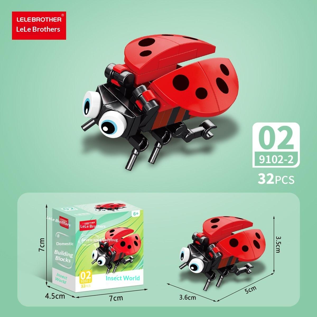 Compatible Lego Insect World Butterfly Dragonfly Building Block Toy, Kids Assembly Handmade Model, Unisex Gift for Boys and Girls